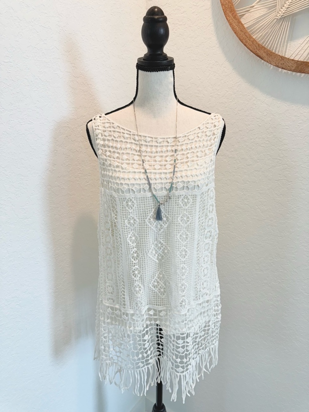 Ralph Lauren White Cotton Shell Tunic